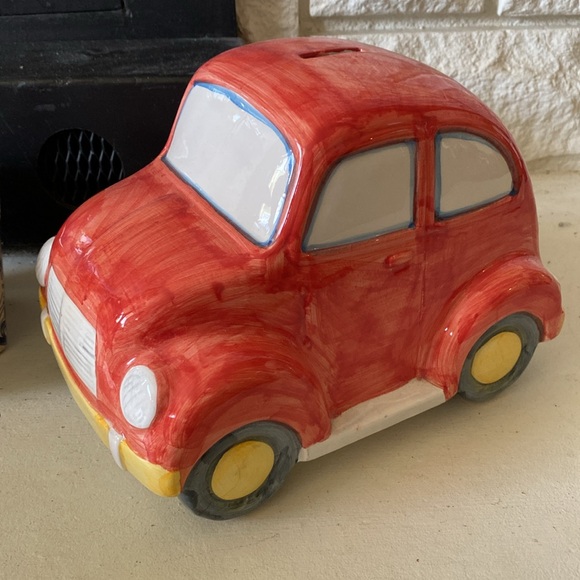 🚘Ceramic Volkswagen VW Bug Coin Bank - Picture 7 of 10